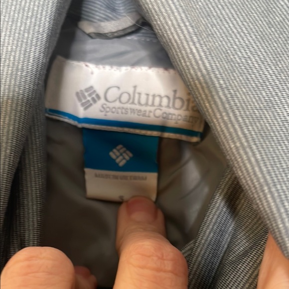 Columbia Gray Quilted Puffer Vest with High Collar - Picture 2 of 3